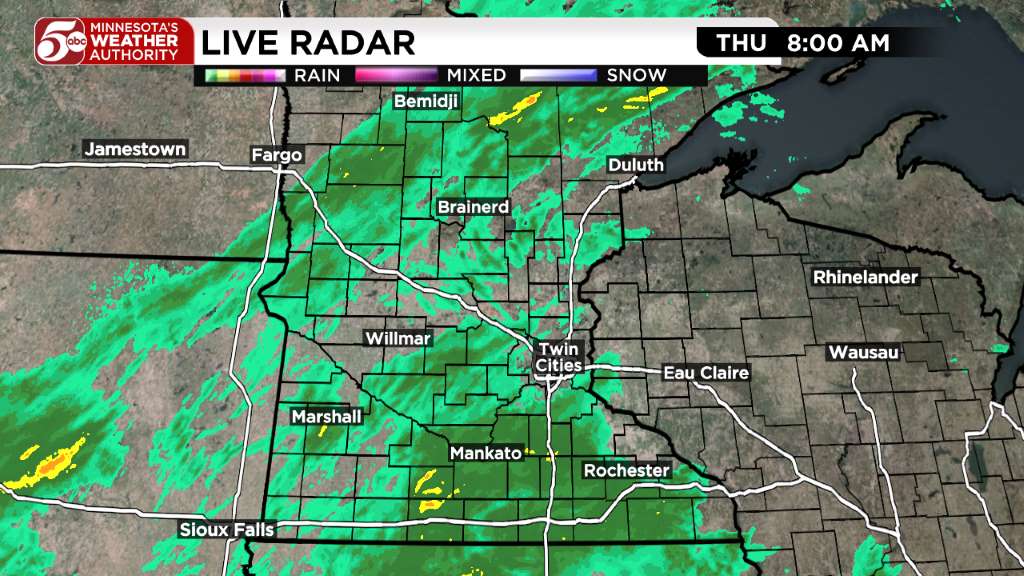 Thursday weather: Cool and wet day ahead — KSTP 5, Columbia Heights Community news