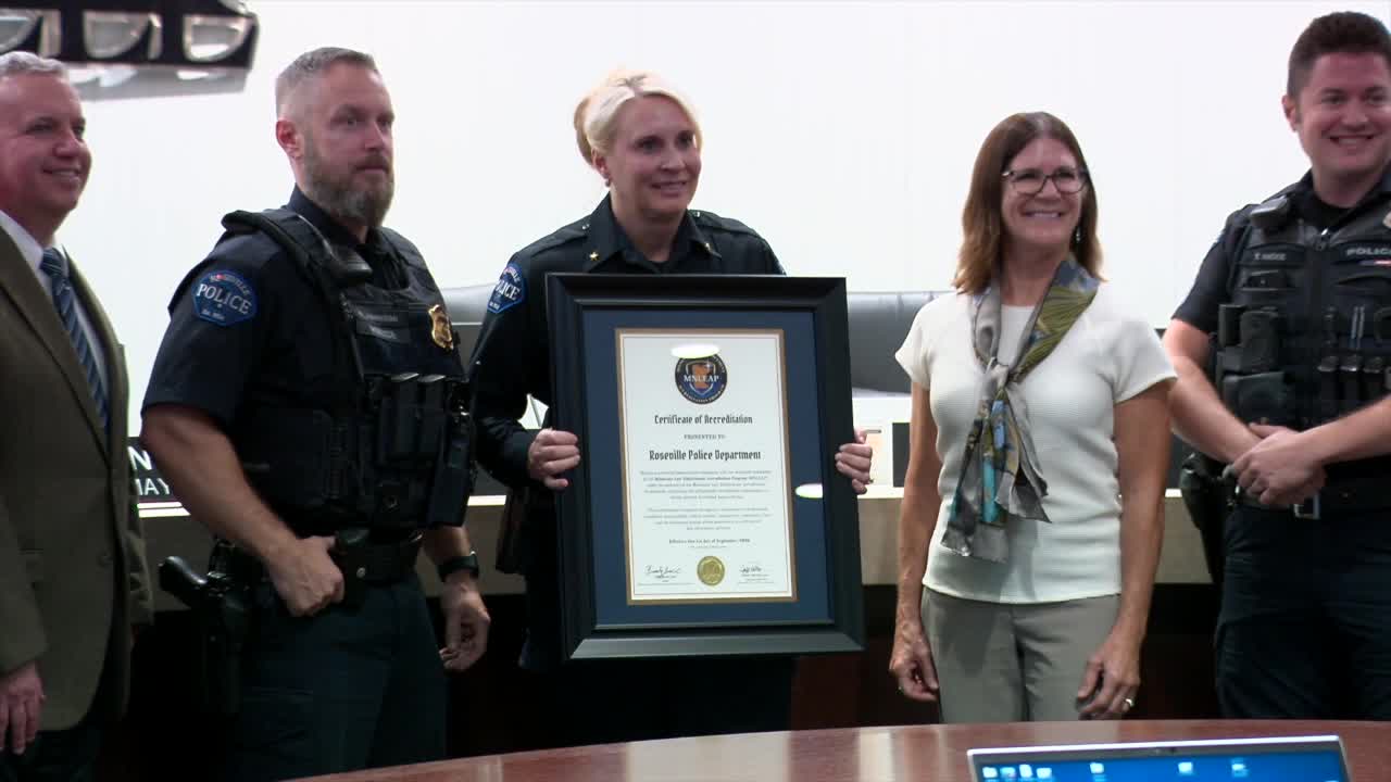 Roseville Police Department becomes first state-accredited agency, chief touts immediate impact — KSTP 5