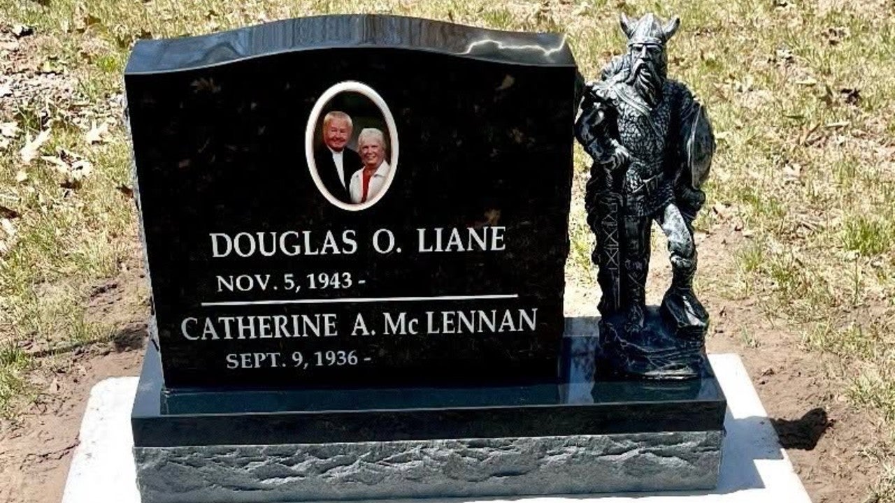 Minnesota couple seeking stolen Viking statue taken from Garrison Cemetery headstone — KSTP 5, Columbia Heights Community news