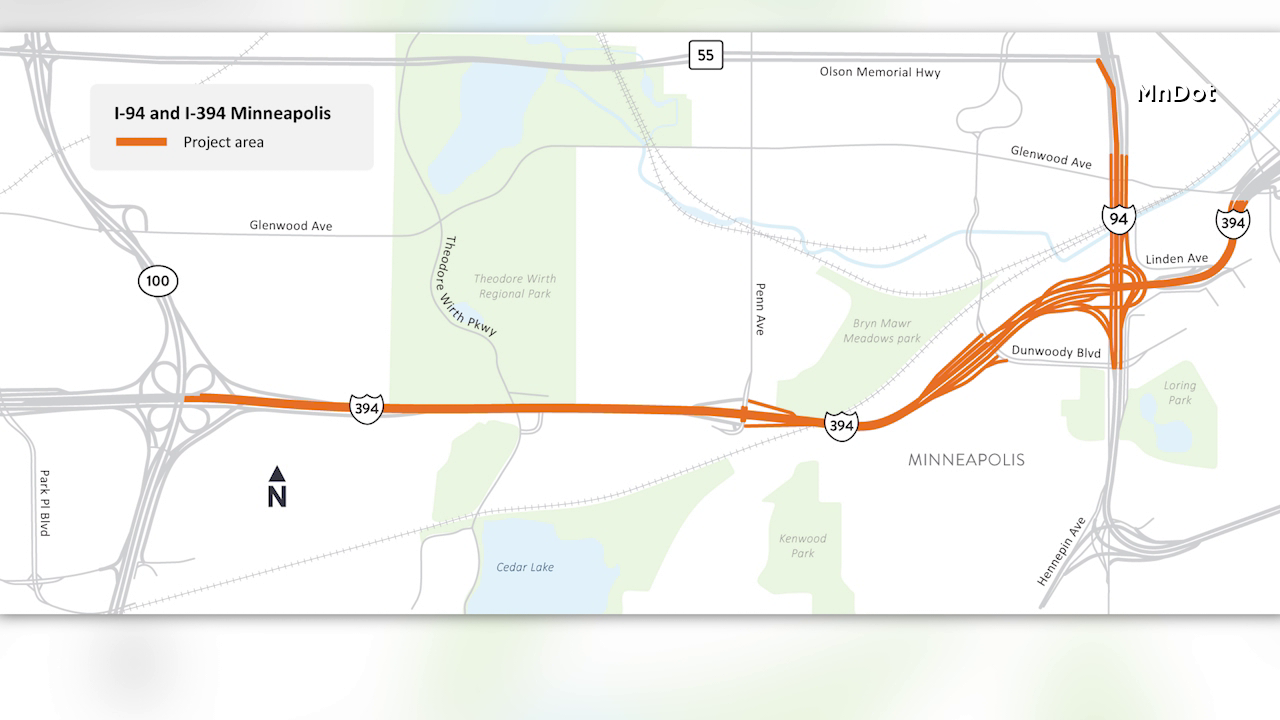 Eastbound I-394 in Minneapolis closing all weekend for highway repairs — KSTP 5, Columbia Heights Business news