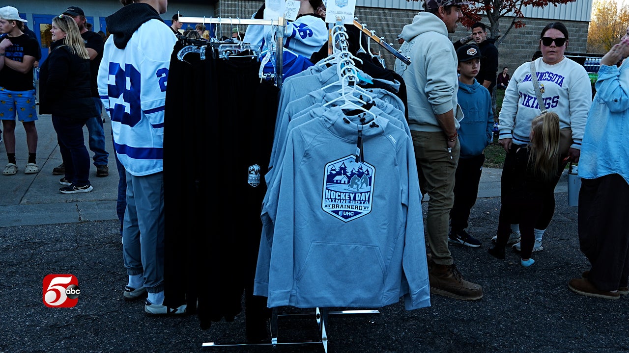 Brainerd celebrates 100 days until Hockey Day Minnesota — KSTP 5, Columbia Heights Schools news