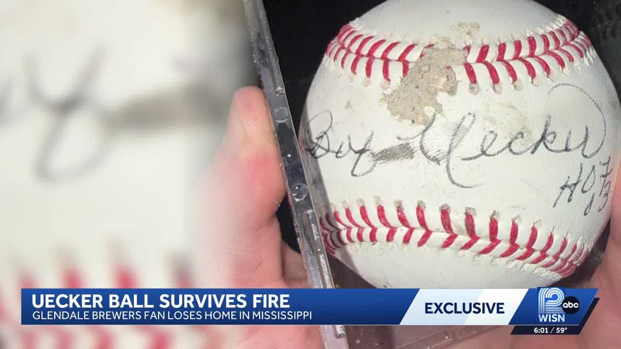 Cherished baseball signed by Bob Uecker survives Mississippi fire — WISN 12 Milwaukee, Columbia Heights Community news