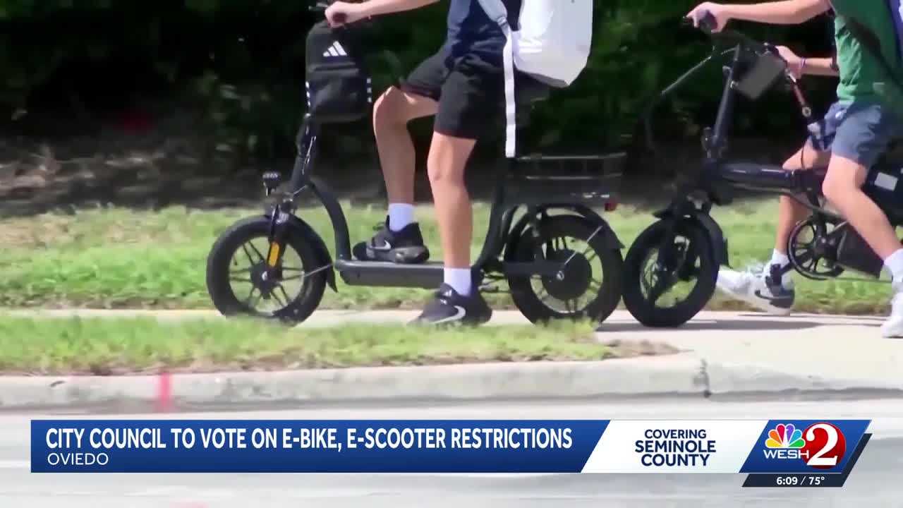 Oviedo city council to vote on micromobility rules to improve sidewalk safety — WESH 2 Orlando, Columbia Heights Government news