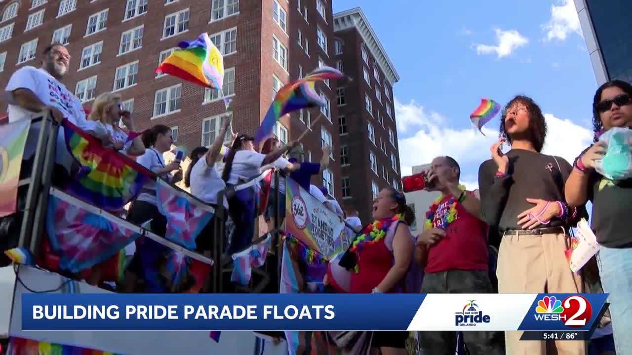 Inside the Central Florida workshop helping create floats for Come Out With Pride — WESH 2 Orlando, Columbia Heights Business news
