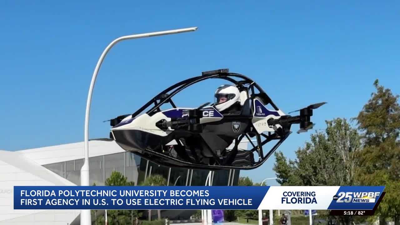 Florida Polytechnic University develops electric flying vehicle for police emergencies — WPBF West Palm Beach, Columbia Heights Community news