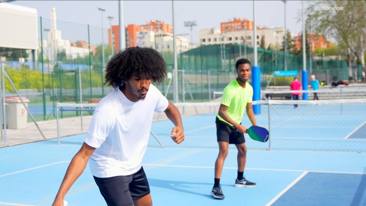 Smashing Stigma: Pickleball for men's mental health — KARE 11 Local, Columbia Heights Health news