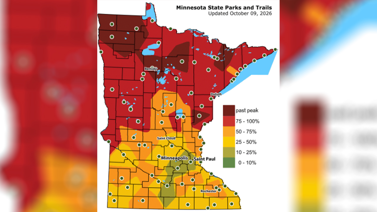 Map: Fall colors peaking across northern Minnesota — FOX 9, Columbia Heights Community news