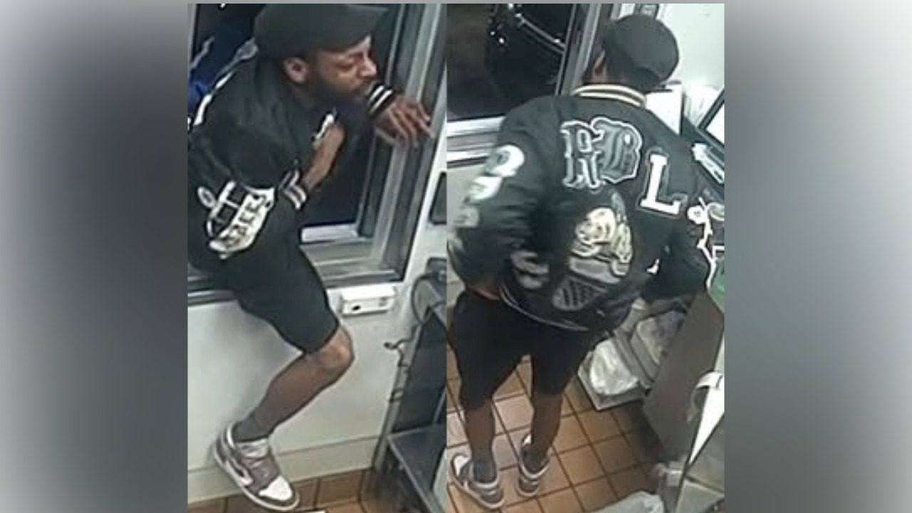 Watch: Fast food robbery suspect climbs through drive-thru window — FOX 9
